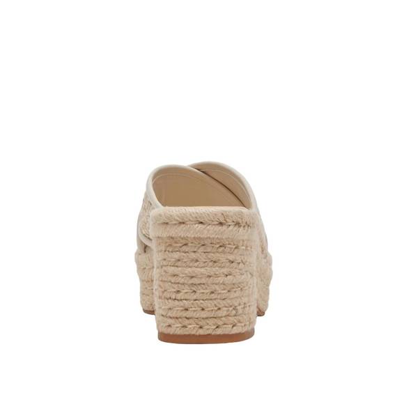 NEW DOLCE VITA women's eldora raffia platform sandals in natural - Picture 6 of 6